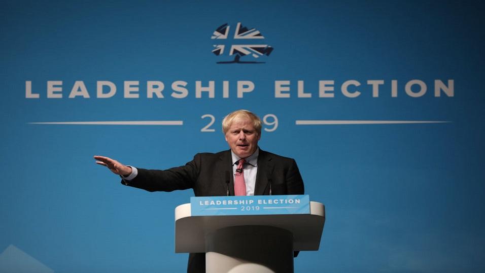 Tory leadership candidate Boris Johnson